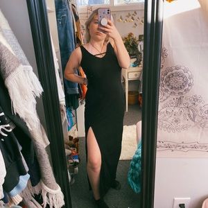 Express Black Madi Dress W/ Slit